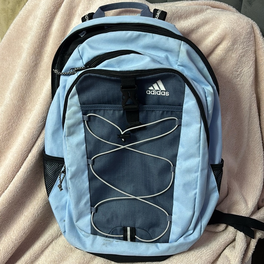Blue adidas backpack